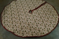 hand-quilting, tree skirt, 2018