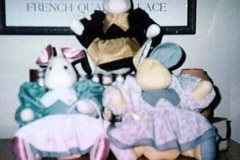 sewing, Mouse House dolls, 1998