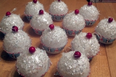 cupcake ornaments, 2012