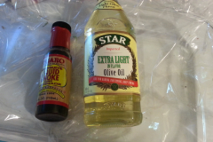 olive oil and liquid smoke