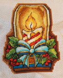 Christmas candle ornament, 2021