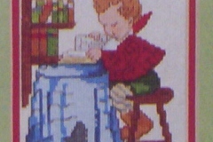 Hummel: boy studying, 1984