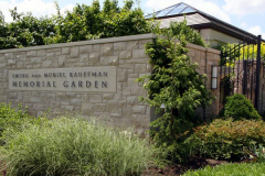 EWING AND MURIEL KAUFFMAN MEMORIAL GARDEN entrance