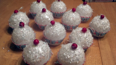 cupcake ornaments, 2012