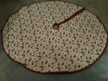 hand-quilting, tree skirt, 2018