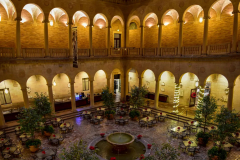THE PROVISO and LION’S SHARE: Rozzelle Court, where people mingle and eat at Fen’s fundraiser, Eric’s gubernatorial fundraiser, and Giselle’s and Bryce’s “wedding.”