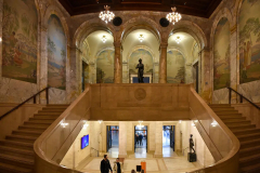 THE PROVISO: Staircase up to the European exhibits, where Giselle leads Bryce up to the Chinese temple room.