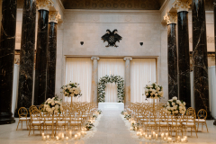 LION’S SHARE: Kirkwood Hall, Giselle’s and Bryce’s 10th anniversary renewal of vows, when Blythe and Finn writhe in agony about not being able to get married (even though they could). There are A LOT more people here.
