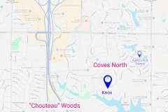 Chouteau Woods, Coves North