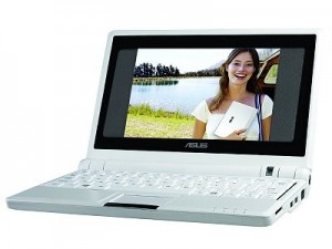A tiny white computer, the eeePC by Asus