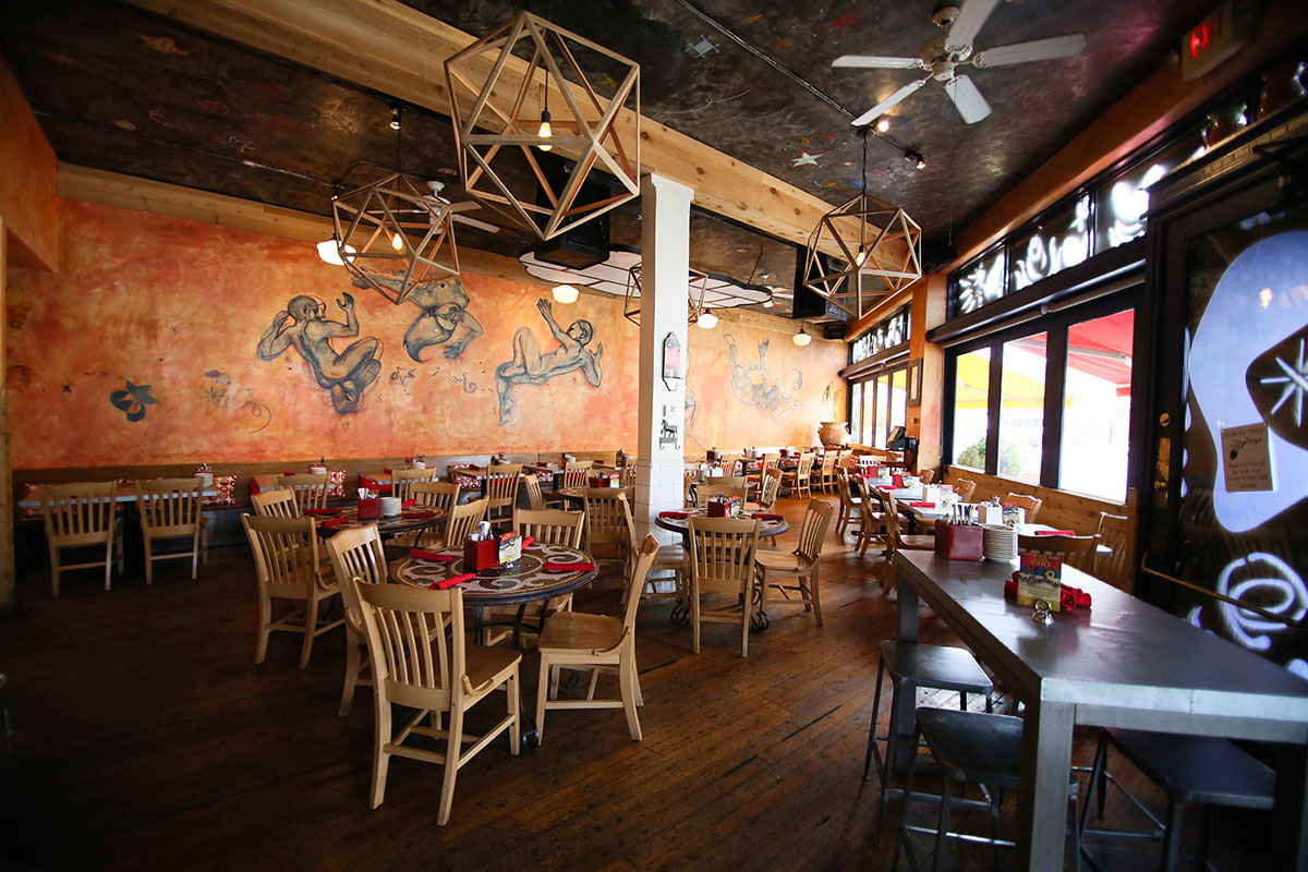 An image of the dining room at LaBodega tapas restaurant in Kansas City, Missouri.