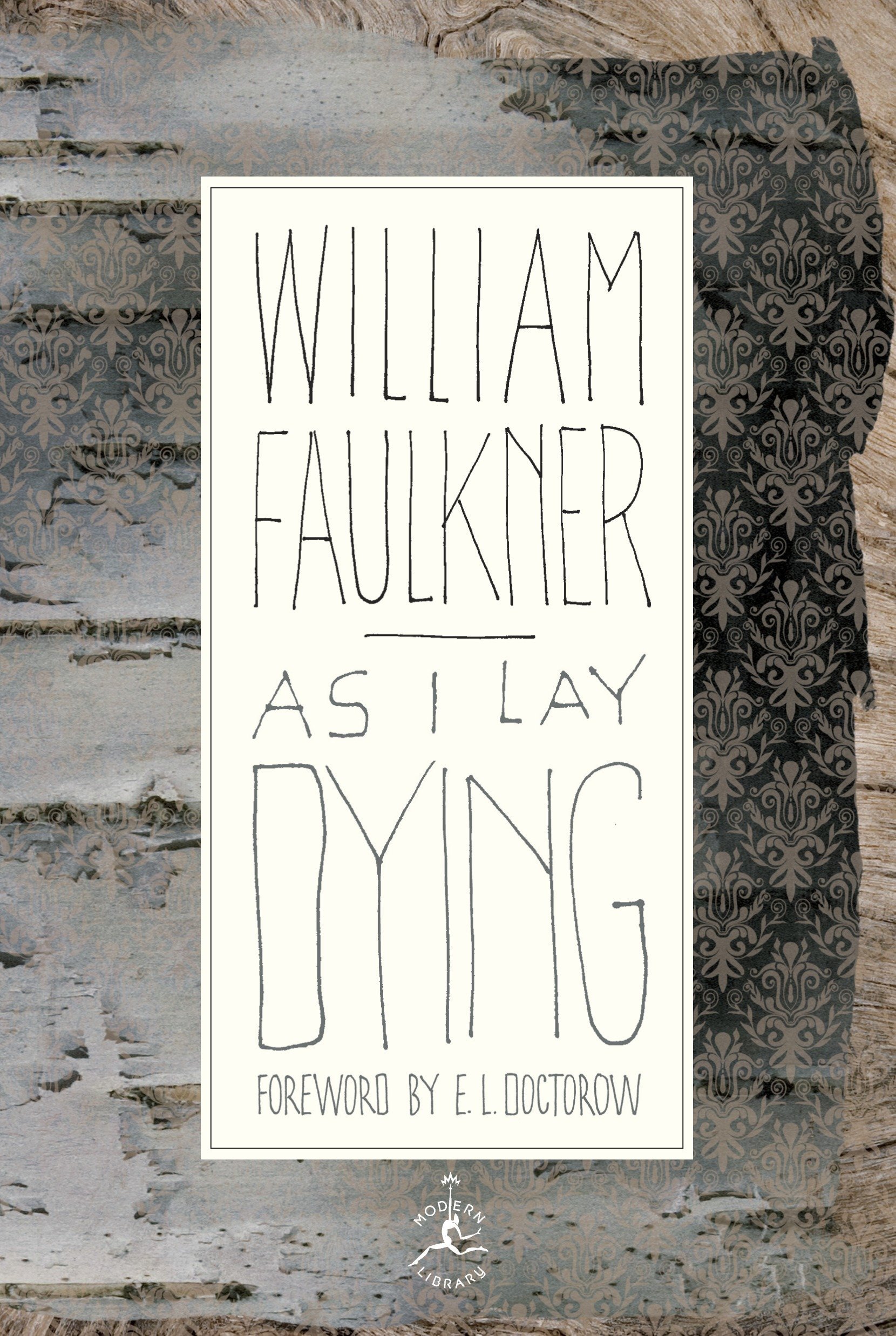 The cover of William Faulkner's book AS I LAY DYING.